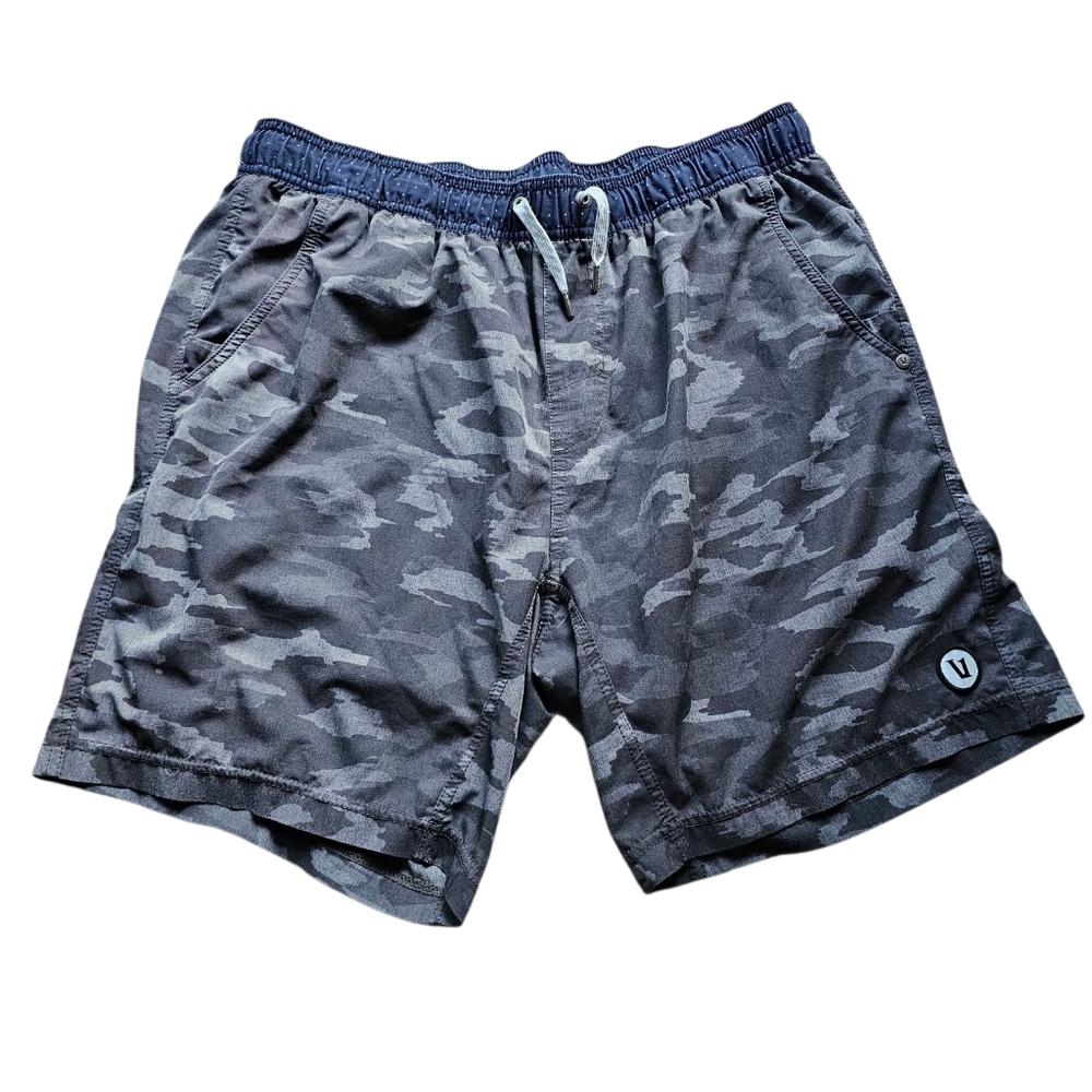 Vuori Army Print Gray Camouflage Shorts Sz S-M